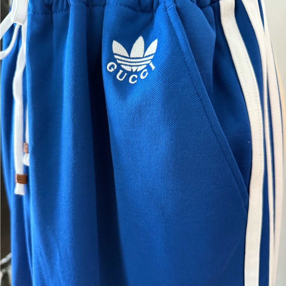 Gucci Royal Blue Joggers with White Accents